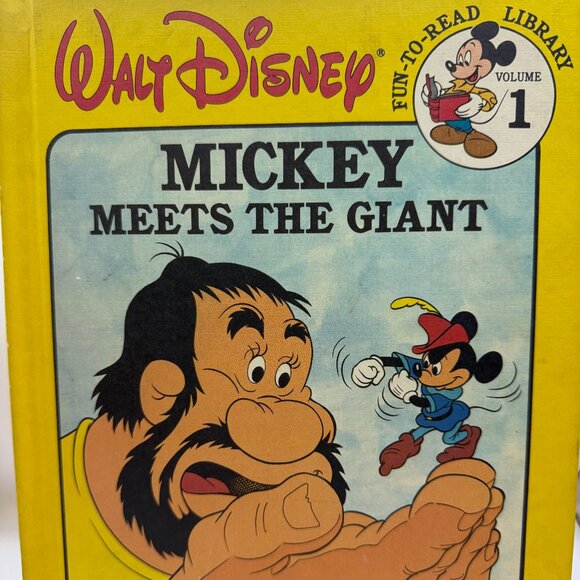 Vintage Mickey Meets the Giant Walt Disney Fun-To-Read Library Volume 1 - 1986 - Picture 1 of 5
